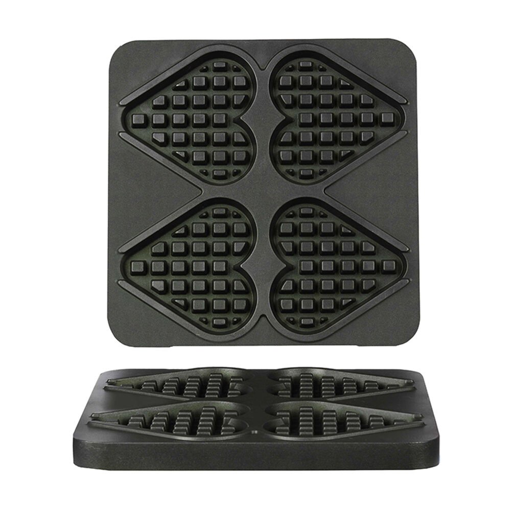Waffle - WFL21 Kalıp - Çubuklu Kalp