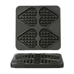 Waffle - WFL21 Kalıp - Çubuklu Kalp